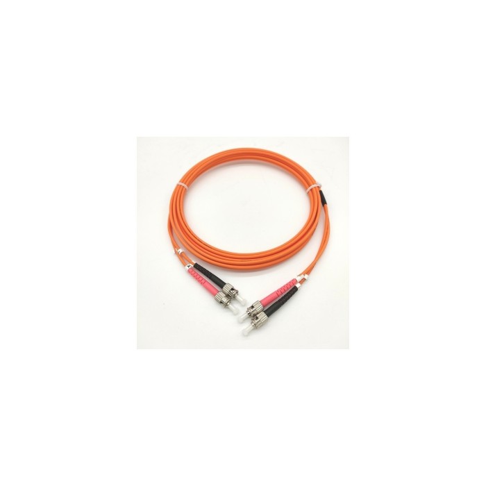 Cavo Multimodale per Collegamenti LAN Patch Cord Fibra ST-ST OM2 50/125 µm Zip-Duplex 1 m