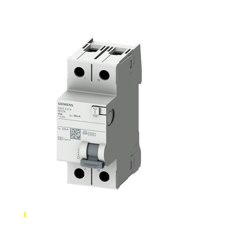 Siemens 5sv53126 differential 2p 25a 30ma type A not acc. Siemens 5sv53126 differential 2p 25a 30ma type A not acc.
