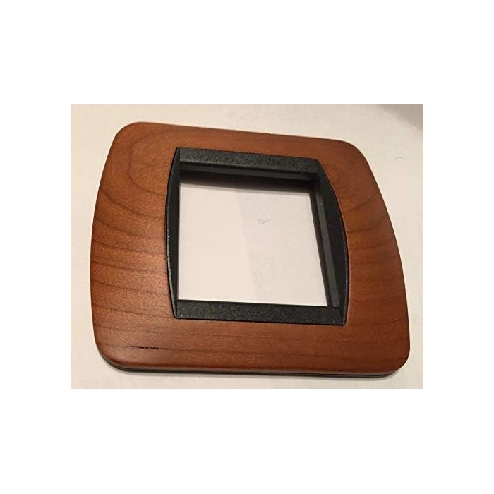 2p American cherry wood plate.