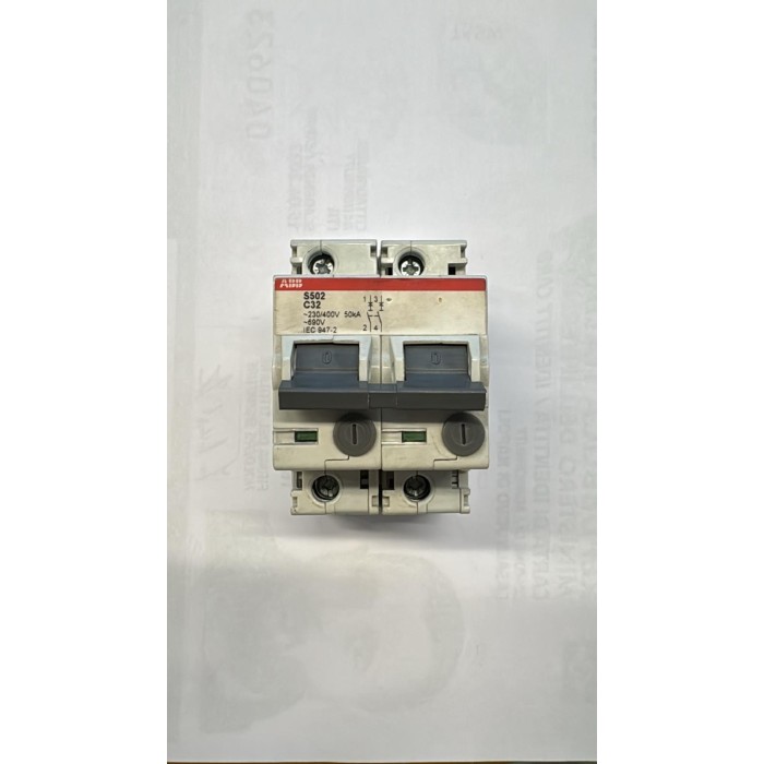 Interruttore automatico magnetotermico 32a 50ka 230/400v 2 moduli