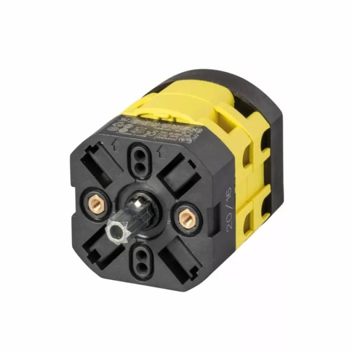 P0160002R 0-1 Switch, Phoenix Cam Switch Series 16A – Back Panel Mounting