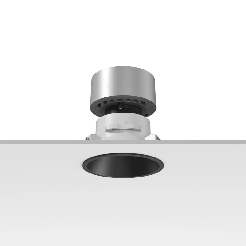 Flos Easy Kap Ø 80 Plus Fixed Optic Medium LED 13W 3000K Recessed Spotlight - Black Flos Easy Kap Ø 80 Plus Fixed Optic Medium LED 13W 3000K Recessed Spotlight - Black