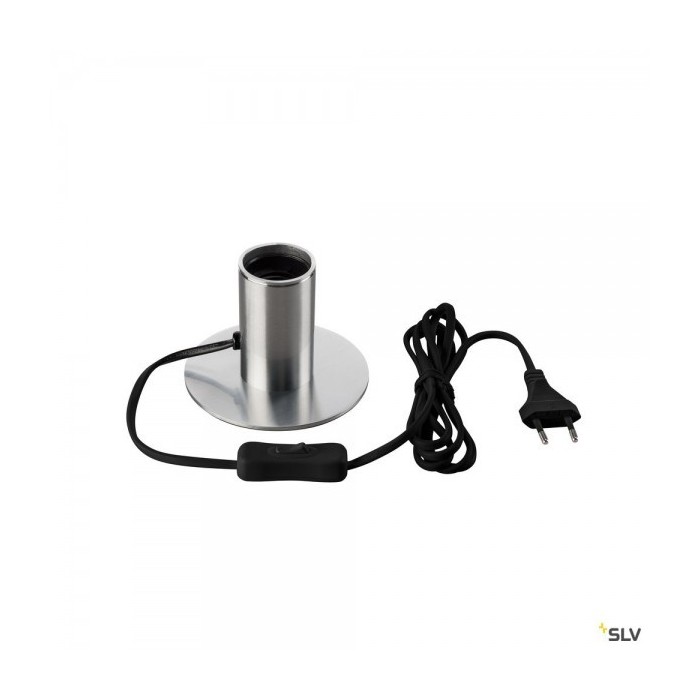 SLV FITU TL Table Lamp, Modern Design, Aluminum, Black Lampshade, E27 Socket, 10W LED – Interior Lighting for Living Room