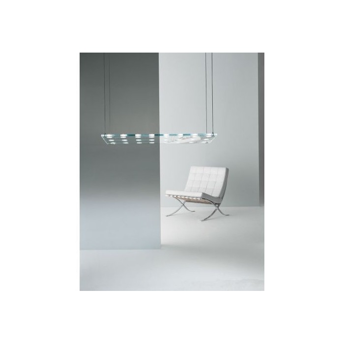 Fabbian D42A0100 Sospesa pendant rect. 12 lights neut