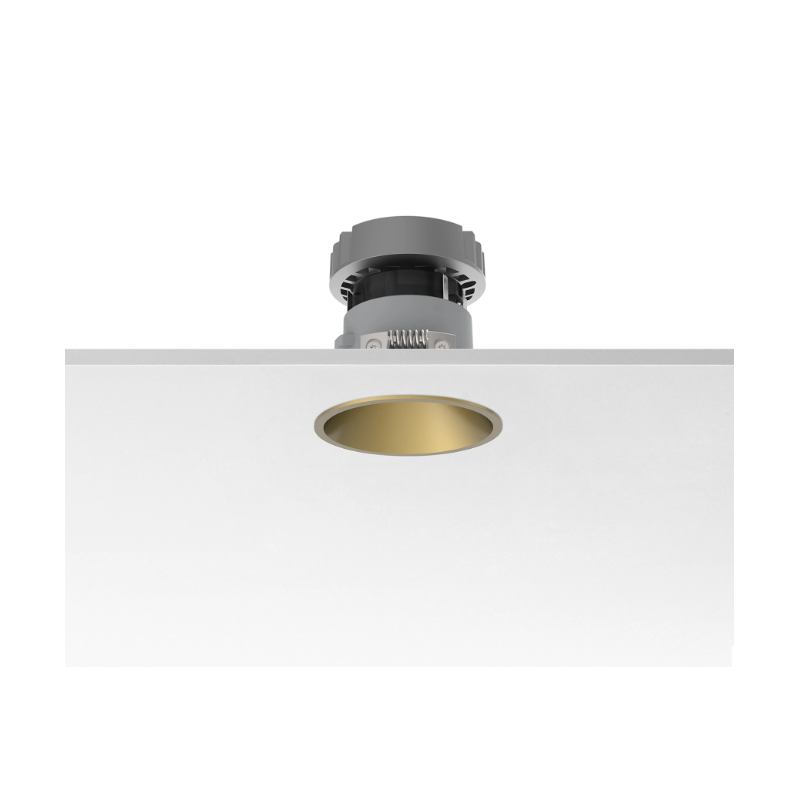 Flos Easy Kap Recessed Spotlight Ø 80 Fixed Optic Flood LED 9.2W - Gold Flos Easy Kap Recessed Spotlight Ø 80 Fixed Optic Flood LED 9.2W - Gold