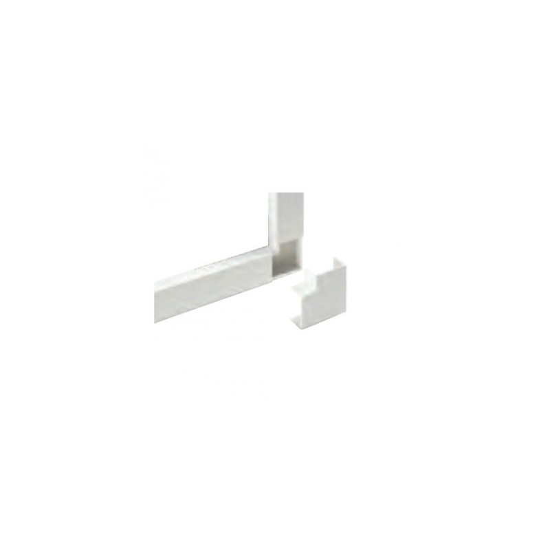 Angolo piano per canale dim. 100x80 bian Angolo piano per canale dim. 100x80 bian