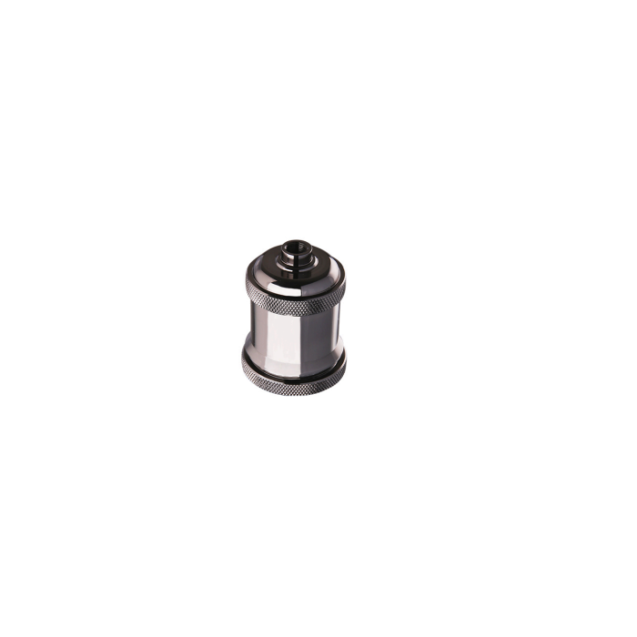 Glass cover p.de e27 black chrome