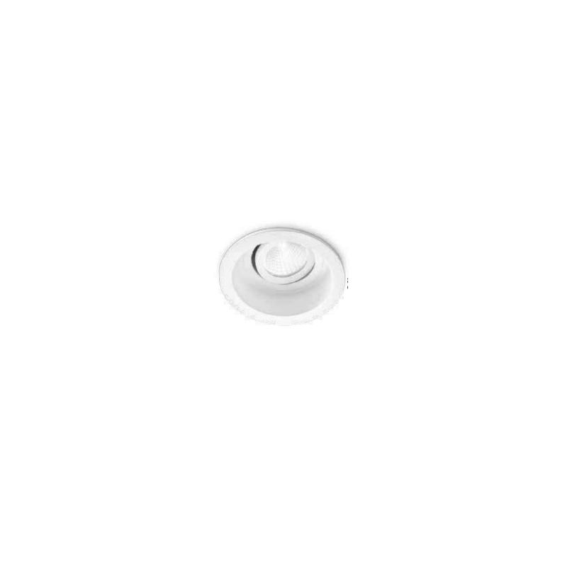 Faretto alluminio bianco. 9w led. 3000k. Faretto alluminio bianco. 9w led. 3000k.
