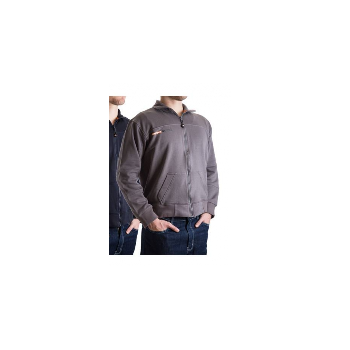 Grey full zip sweatshirt