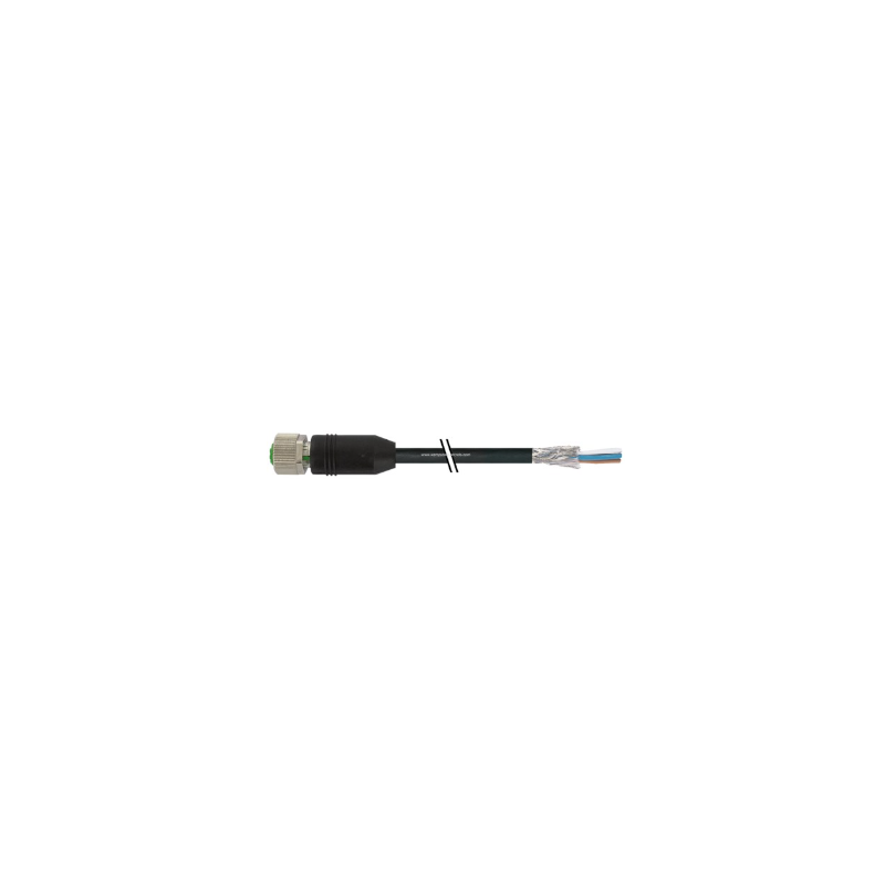 M12 female 0? shielded with cable M12 female 0? shielded with cable