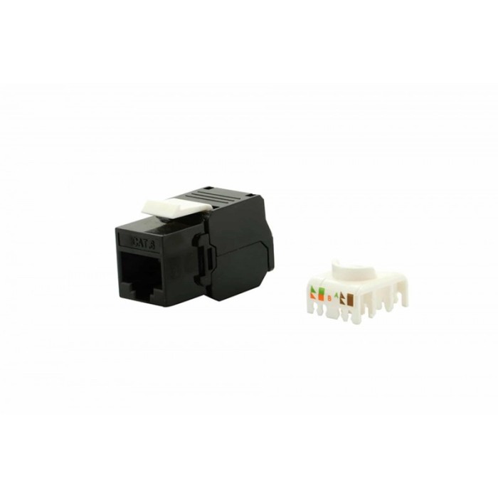 Keyst.jack utp c.6 110, black