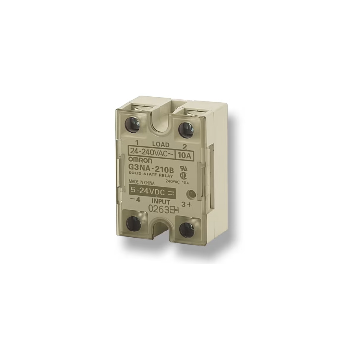 Single-phase solid state relay (SSR) designed for controlling AC loads up to 20 A, G3NA-220B-UTU by Omron