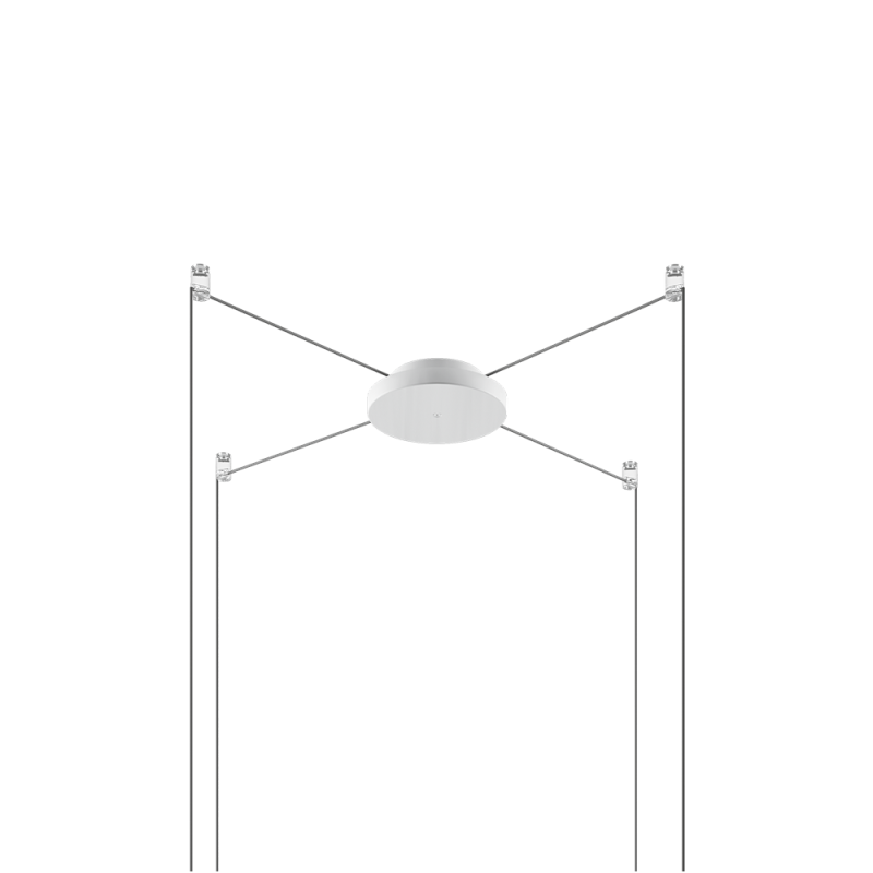 Rosone radiale 1/2 luci d.12,5 cm bianco Rosone radiale 1/2 luci d.12,5 cm bianco