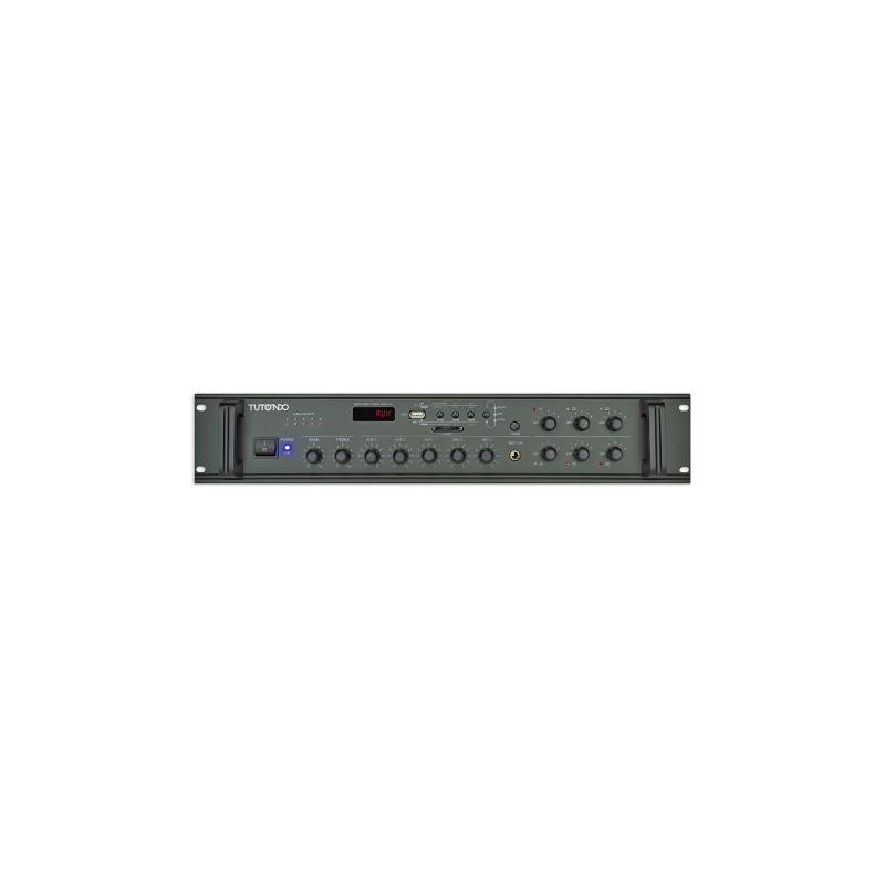 Amplifier 6 zones FM USB 120W 100V black Amplifier 6 zones FM USB 120W 100V black