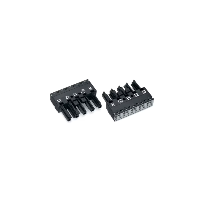 5-pin socket, black