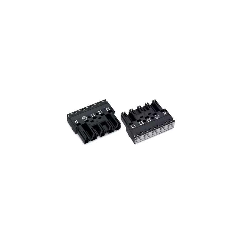 5-pin plug, black 5-pin plug, black