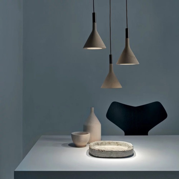 Foscarini FN291007_26 Aplomb outdoor suspension light grey