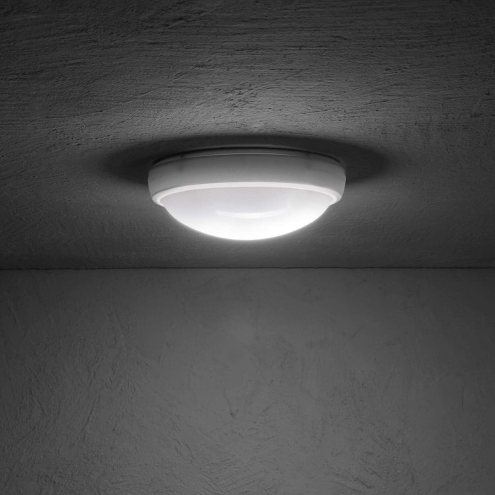 LED Ceiling Light WLI Bulk-R Sens 15W NW VW IP65 with Programmable Sensors