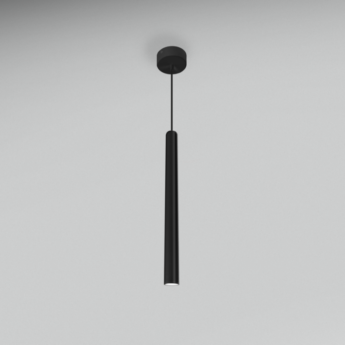 Suspension internal led stylo tubular black h 50 4k