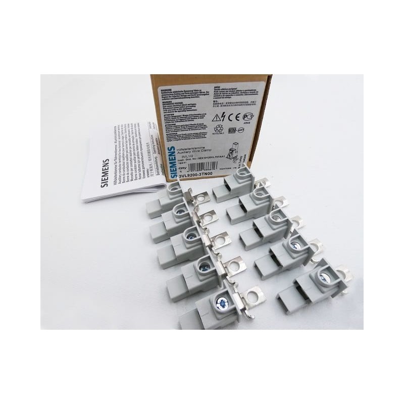 Siemens 3vl92003tn00 terminal. all. 3vl1-2 x aux 1pack..10 pcs Siemens 3vl92003tn00 terminal. all. 3vl1-2 x aux 1pack..10 pcs