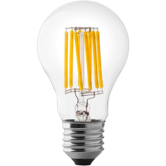 Wireled drop clear e27 8w 3000k dimmable