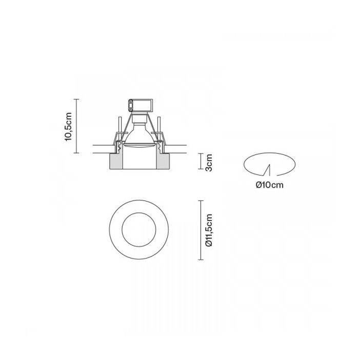 Fabbian - Lei FA Spotlights - Ceiling Spotlight