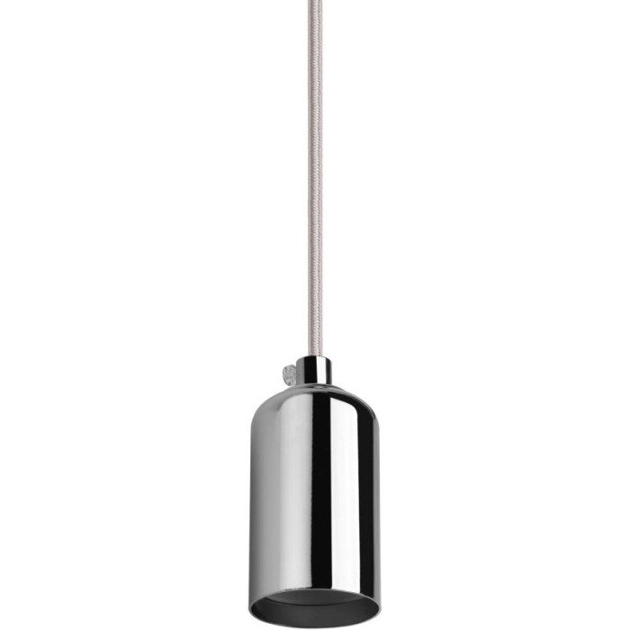 Metal pendant e27 brilliant silver
