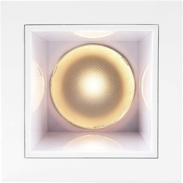 Fixed recessed spotlight Wpl huron quadratp dwl fix 15w ww