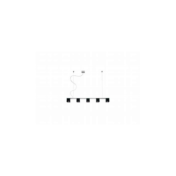 Fabbian D28A0602 Cubetto suspension 5 lights GU10 black
