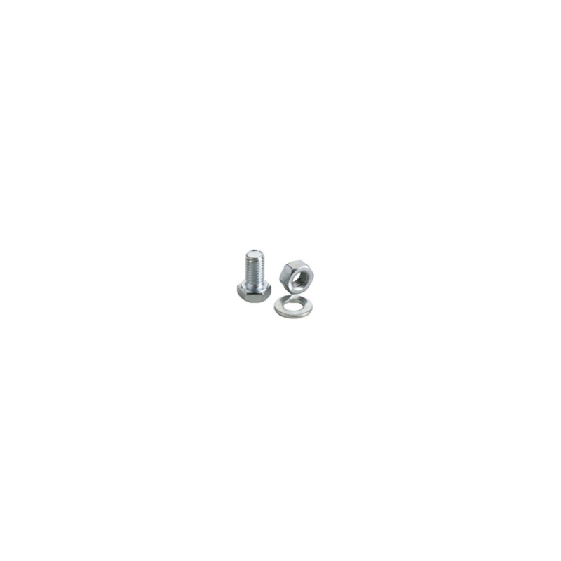 Stainless steel te x 16 te screw with nut and washer. Stainless steel te x 16 te screw with nut and washer.
