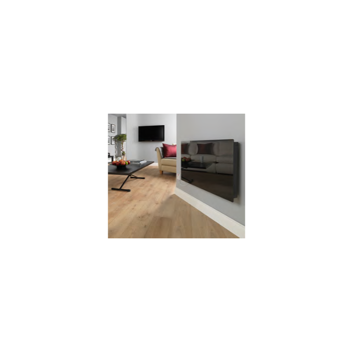 Girona Glass Black Glass Convector Heater