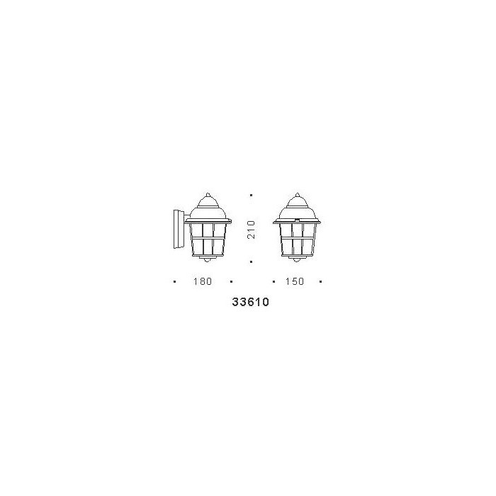 Surya 33610B2 White applique mini-lantern