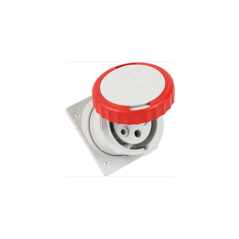 Argo recessed socket inclined dim.75x85mm 3P+T 16A 400V 6h - IP67 Argo recessed socket inclined dim.75x85mm 3P+T 16A 400V 6h - IP67