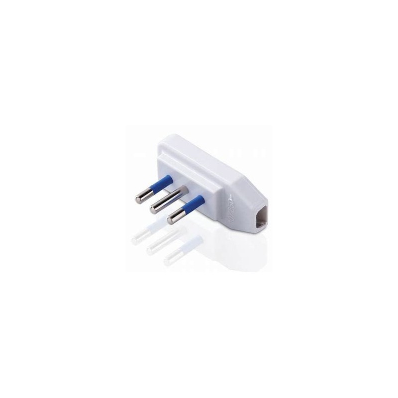 Ultra-flat 10a+t white plug Ultra-flat 10a+t white plug