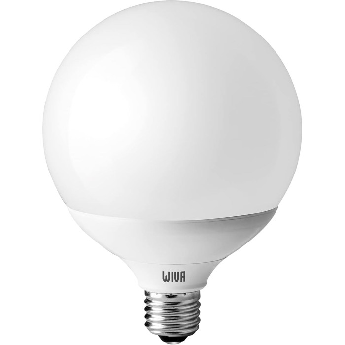 Basic Globe LED Lamp 24W, Powerful Light, E27 Socket, Diameter 120mm, 6000k