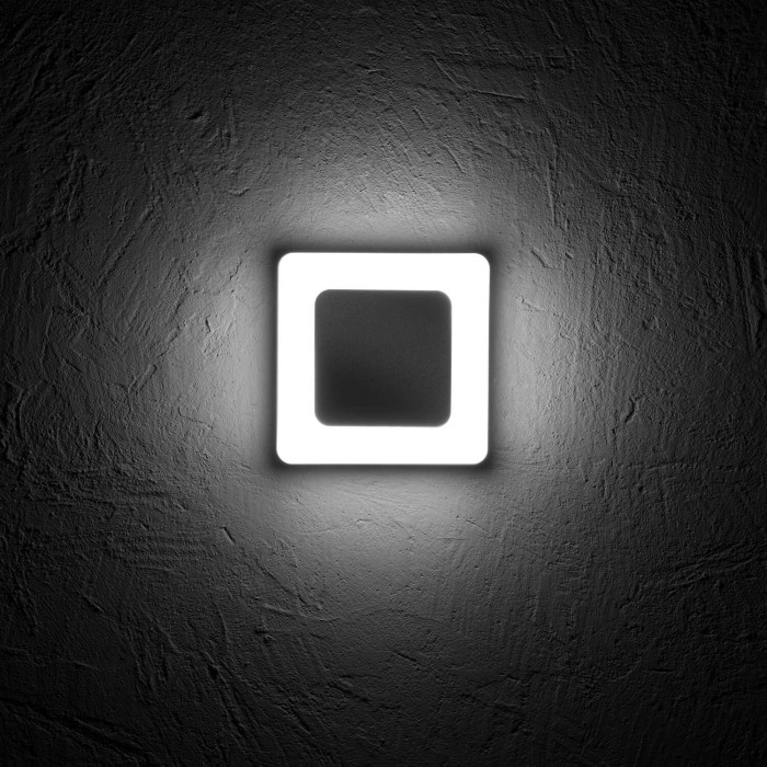 Wlo naos square wall light 10w 4k omni