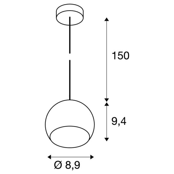 Light Eye Ball Pendant, GU10 LED Chandelier, White Color