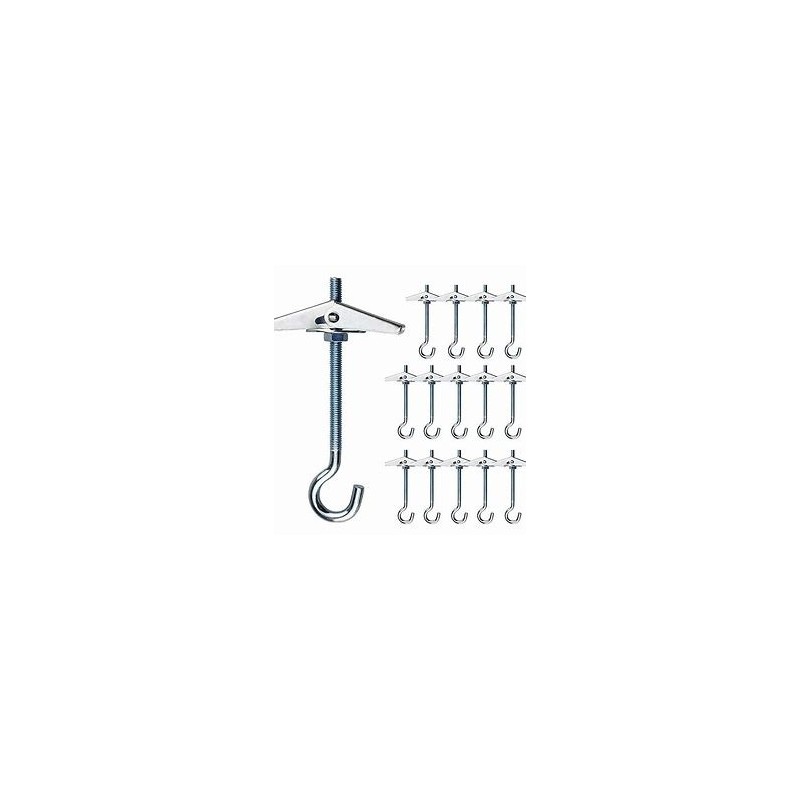 Scame Parre Ceiling Spring Hook with Open Eyelet and Nut - M5 Thread, 12 mm Drilling Scame Parre Ceiling Spring Hook with Open Eyelet and Nut - M5 Thread, 12 mm Drilling
