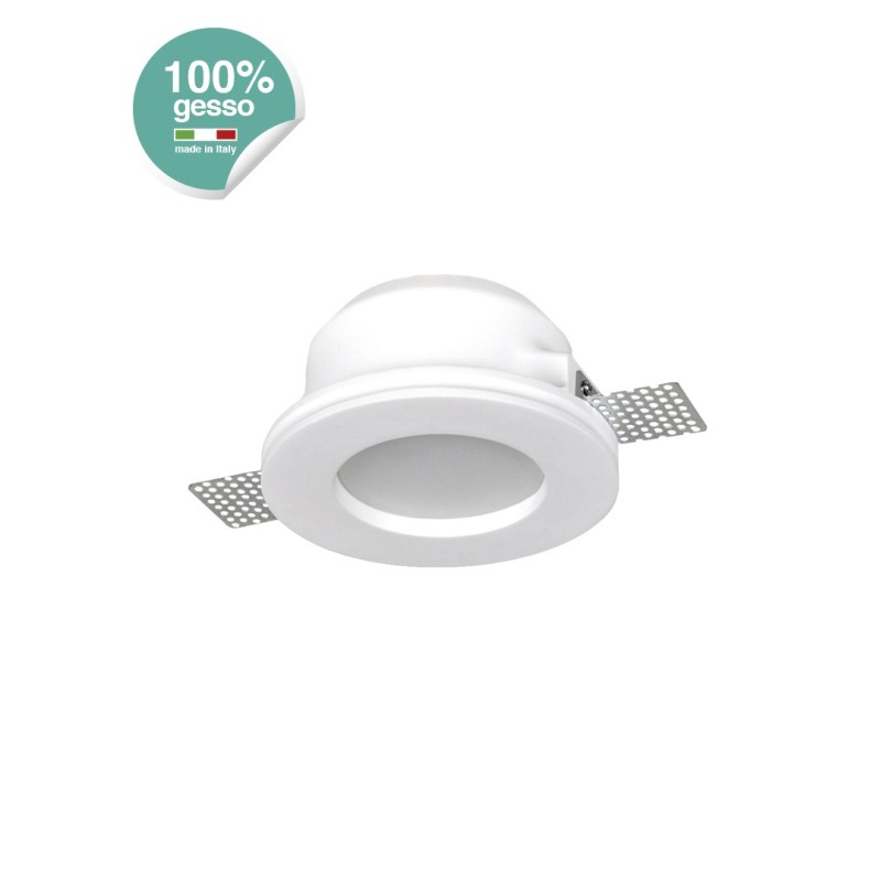 Stone Round recessed plaster gu10 with glass Stone Round recessed plaster gu10 with glass
