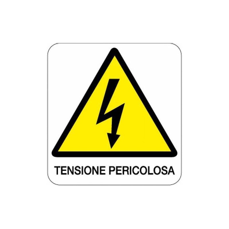 Aluminum danger sign format mm 330x350 Aluminum danger sign format mm 330x350