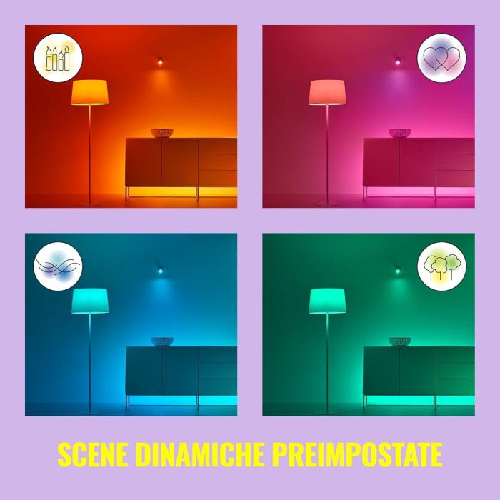 Philips WiZ 50W Dimmable WiFi GU10 Smart LED Spotlight Warm/Cold White