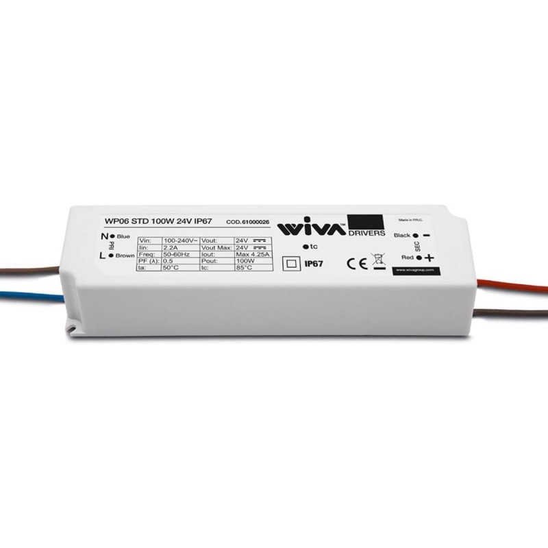 Driver WP06 STD 100W 24V IP67 Driver WP06 STD 100W 24V IP67