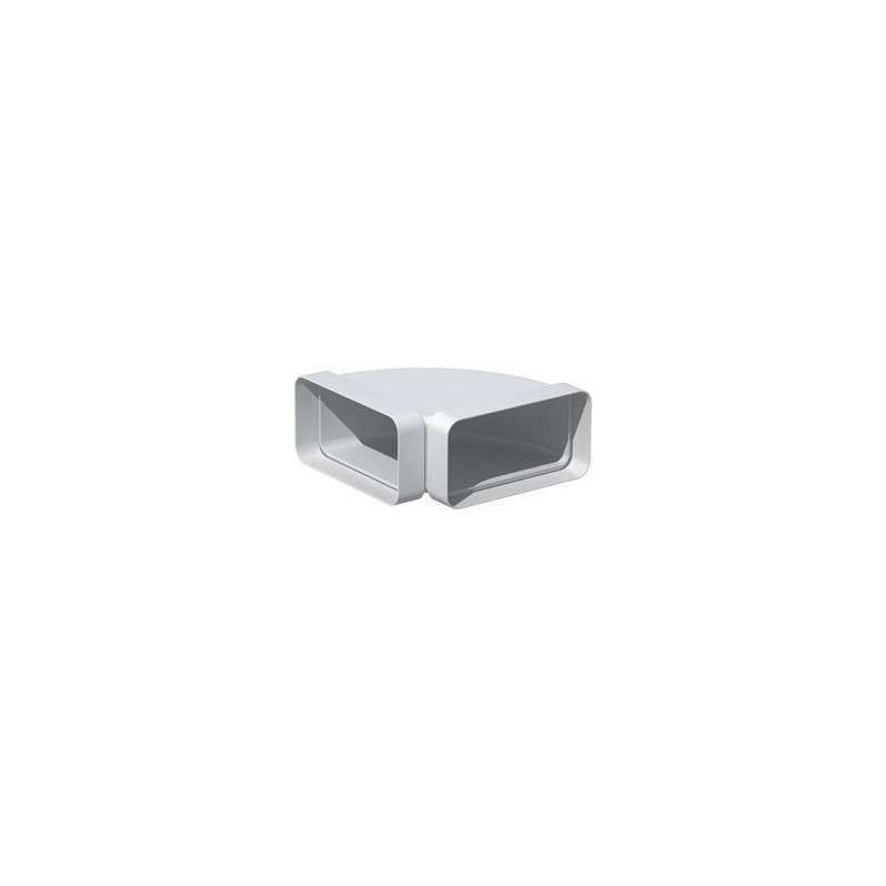 S & P Tubpla chr 125 90° horizontal rectangular fitting CHR 300 S&P Unelvent, dimensions 55x220 mm - Code 833637 S & P Tubpla chr 125 90° horizontal rectangular fitting CHR 300 S&P Unelvent, dimensions 55x220 mm - Code 833637