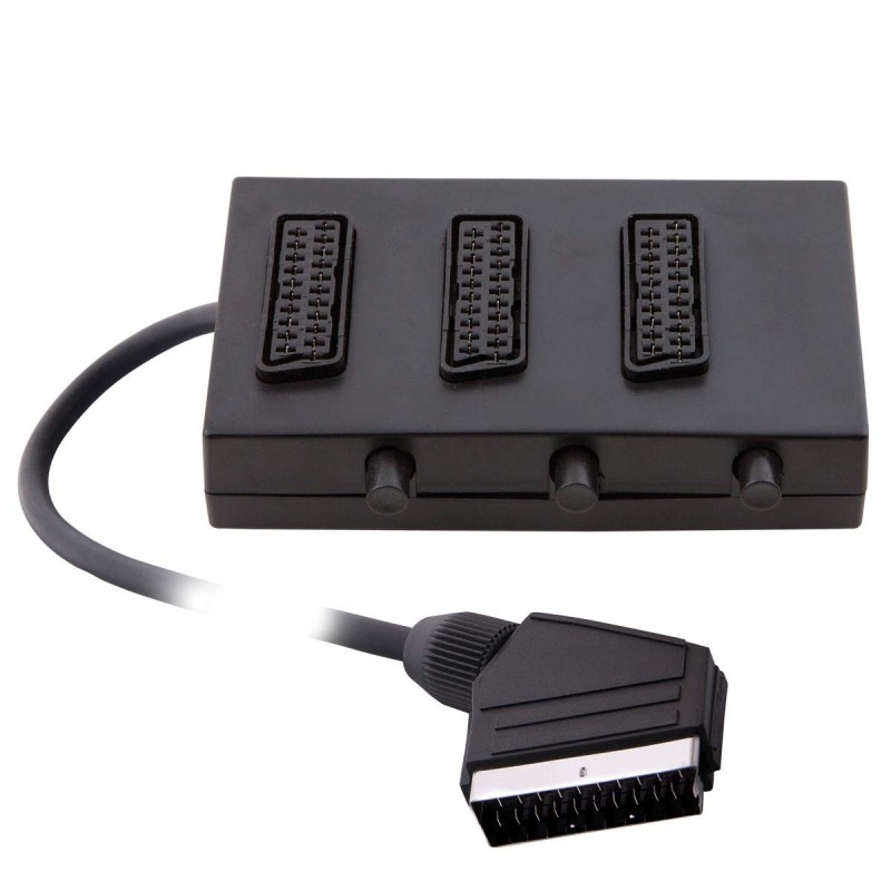3-way scart multiple socket with selector 3-way scart multiple socket with selector