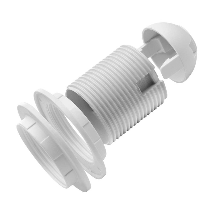 E27 threaded lamp holder lcp white