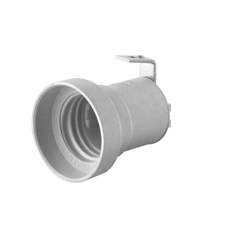 E27 smooth lamp holder lcp white with bracket E27 smooth lamp holder lcp white with bracket
