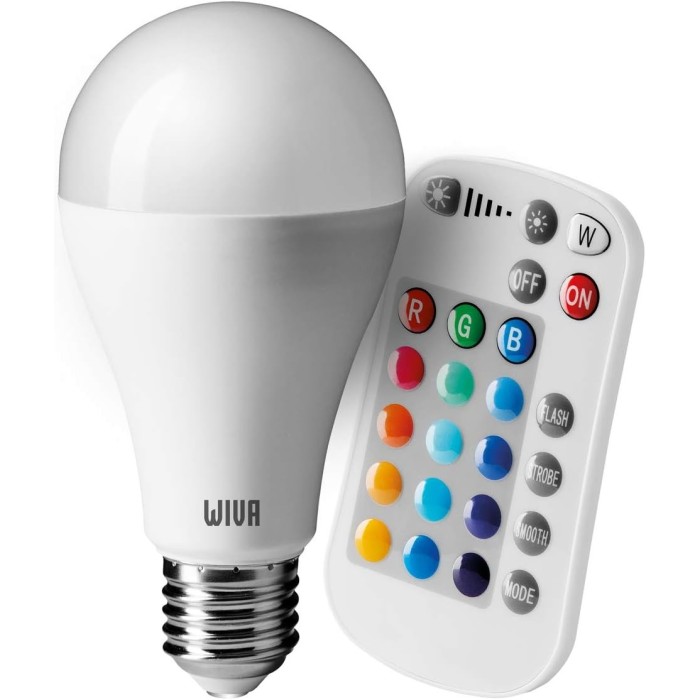 Basic GLS opal LED lamp D65 E27 RGB