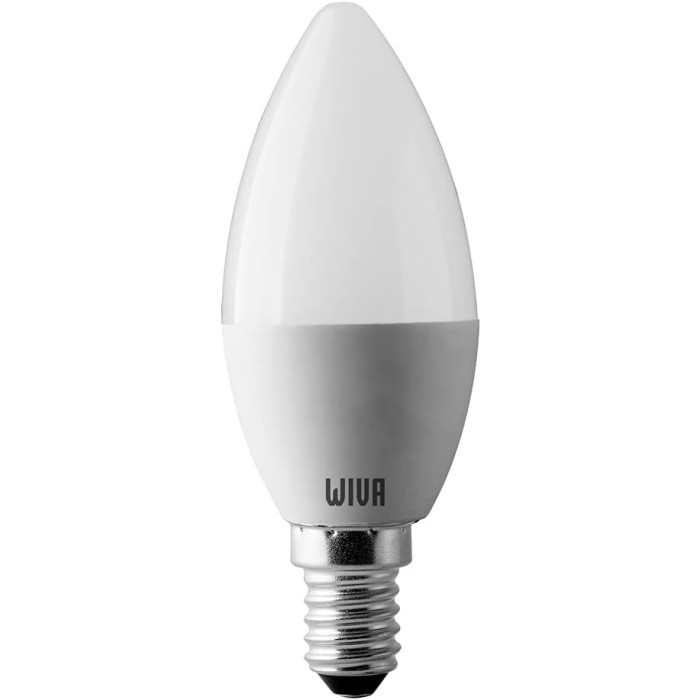 Led basic led lamp 4w e14 olive, 3000k (replaces olive 25w incand)