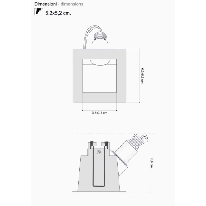 Edy 45 mini 4000k led spotlight