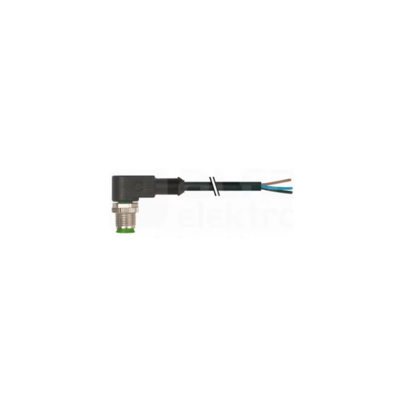 M12 male 90? 4 poles with cable M12 male 90? 4 poles with cable